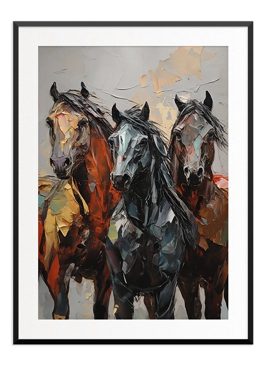 Horses Oil Painting