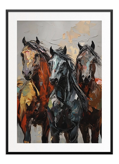 Horses Oil Painting