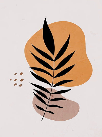 Illustration Black Leaf