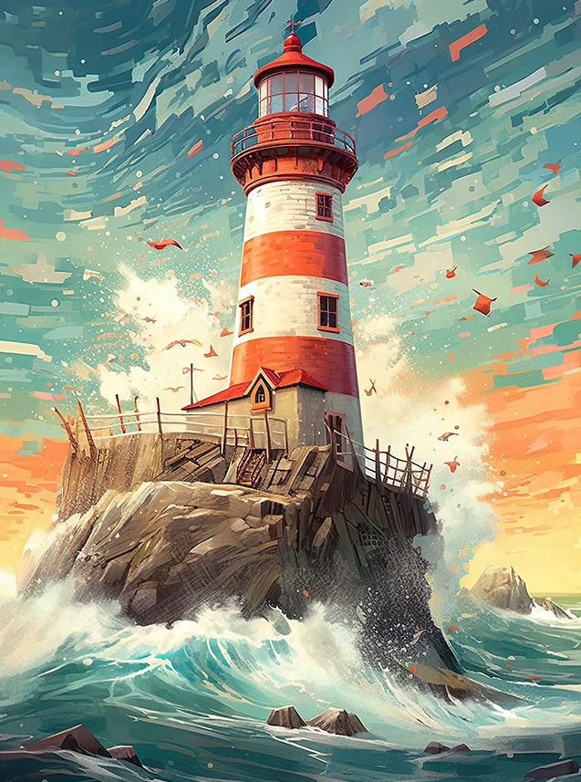 Painted Lighthouse