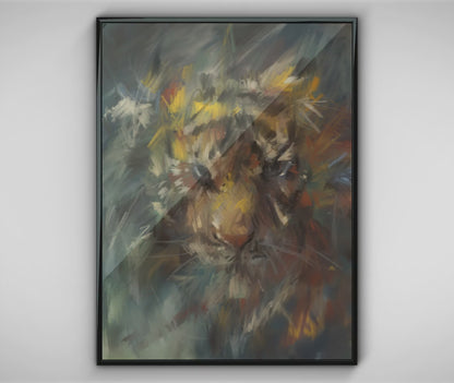 Abstract Tiger Painting