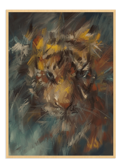 Abstract Tiger Painting - Wallpicture