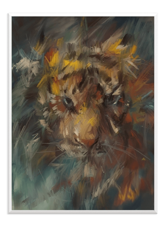 Abstract Tiger Painting - Wallpicture