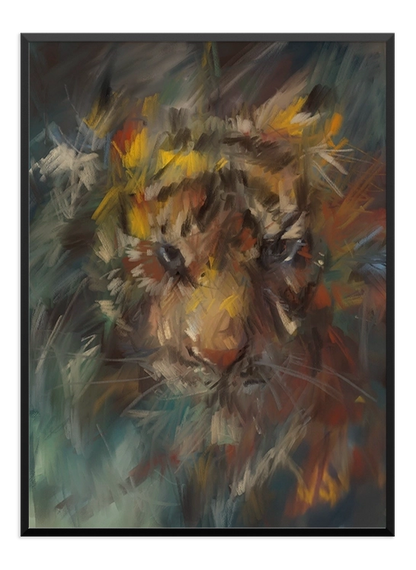 Abstract Tiger Painting Poster - Wallpicture