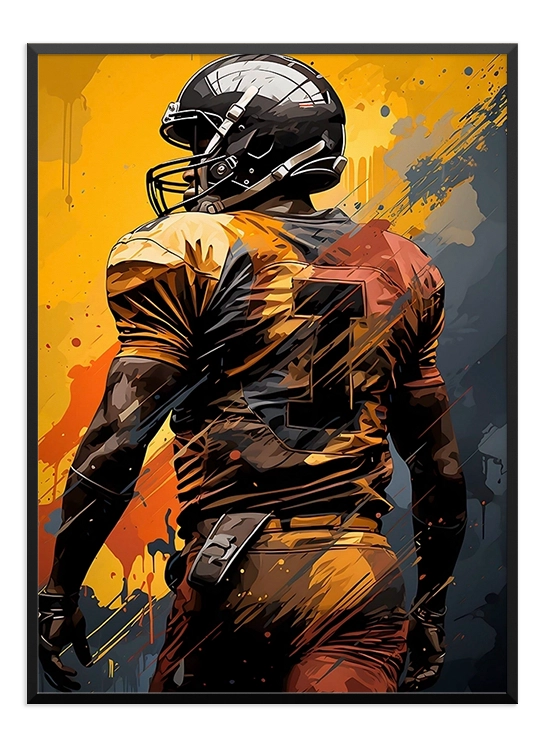 American Football Player Poster - Wallpicture