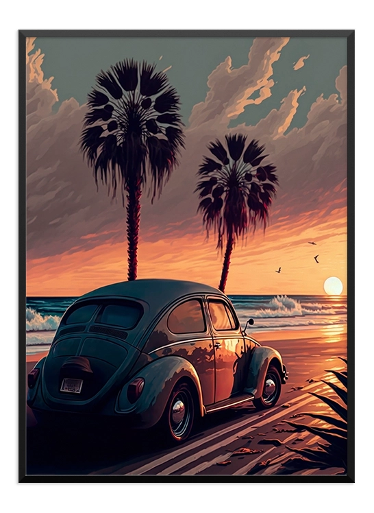 Animated Car Poster - Wallpicture