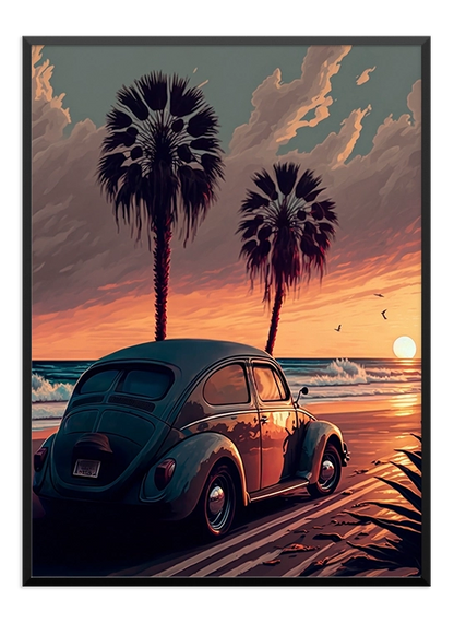 Animated Car Poster - Wallpicture