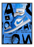 Blue Air Sneaker Art - Wallpicture