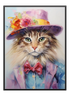 Cat Portrait Oil Painting - Wallpicture