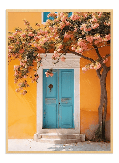 Charming Blue Door Amalfi - Wallpicture