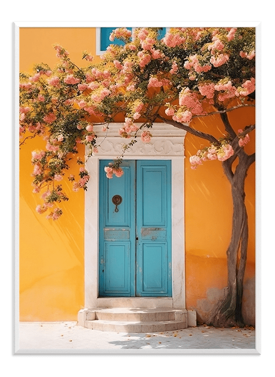 Charming Blue Door Amalfi - Wallpicture