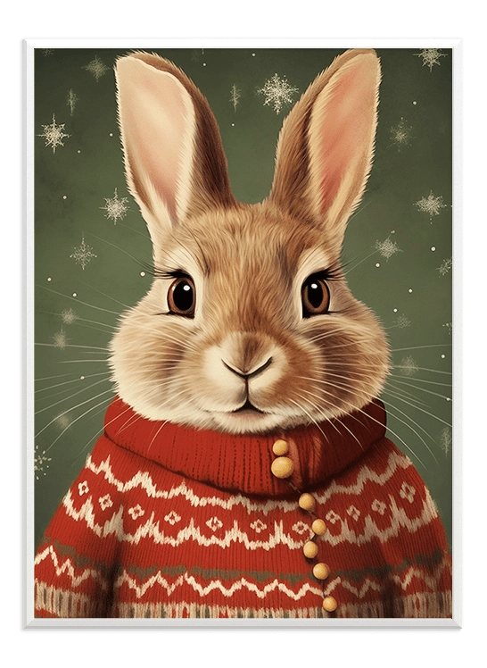 Christmas Rabbit - Wallpicture