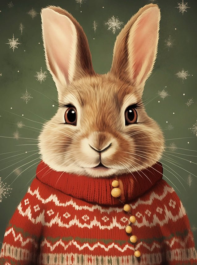 Christmas Rabbit - Wallpicture