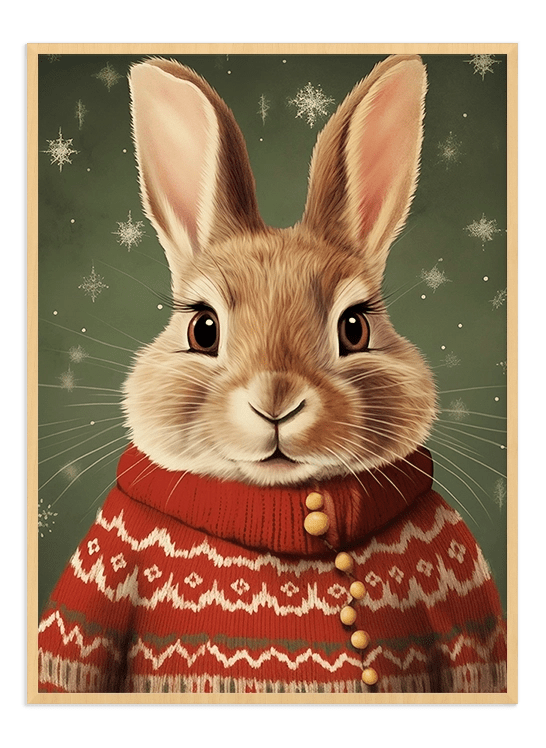 Christmas Rabbit - Wallpicture