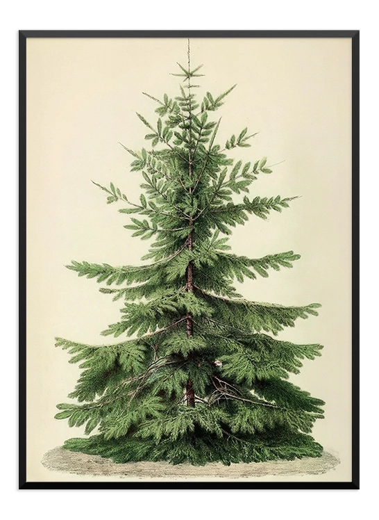 Christmas Tree Vintage Poster - Wallpicture