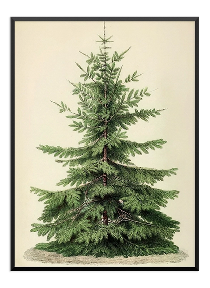 Christmas Tree Vintage Poster - Wallpicture