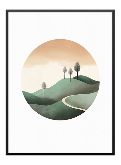 Circular Nature Poster - Wallpicture