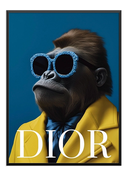 Dior Monkey Poster - Wallpicture