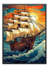 Drawing Sailboat Poster - Wallpicture