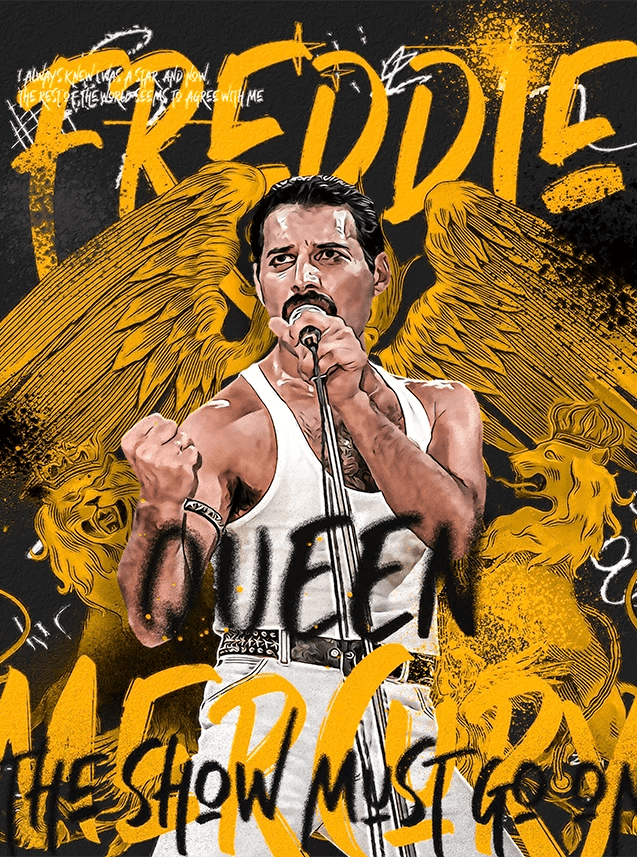 Freddie - The Show Must Go On - Wallpicture