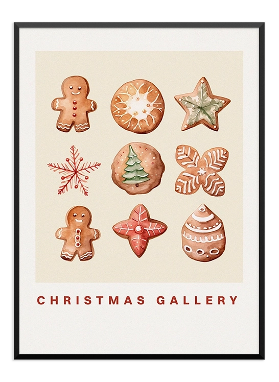 Gingerbread Cookies Poster - Wallpicture