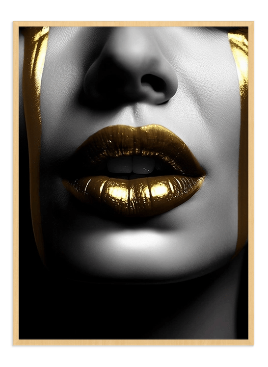 Gold Lips - Wallpicture