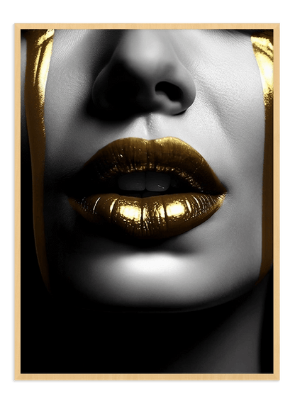 Gold Lips - Wallpicture