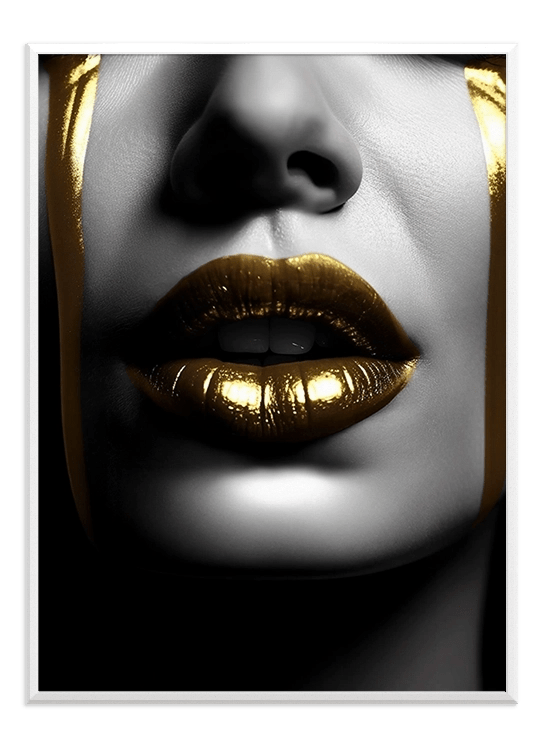 Gold Lips - Wallpicture