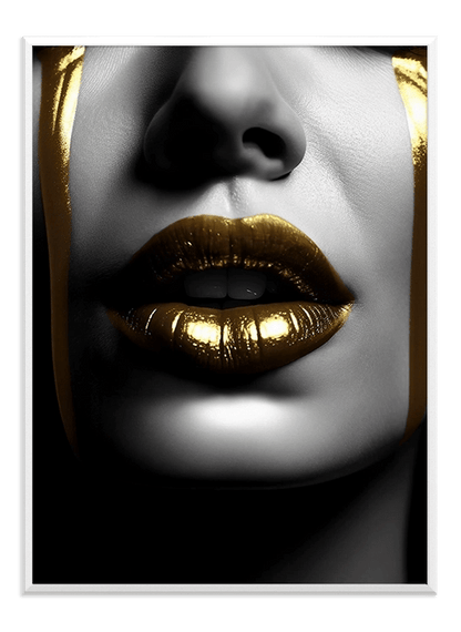 Gold Lips - Wallpicture