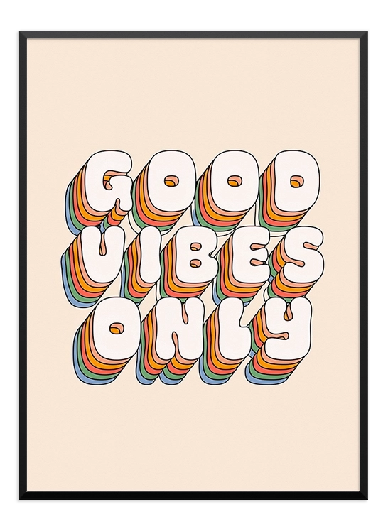 Good Vibes Only Poster - Wallpicture