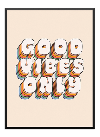 Good Vibes Only Poster - Wallpicture