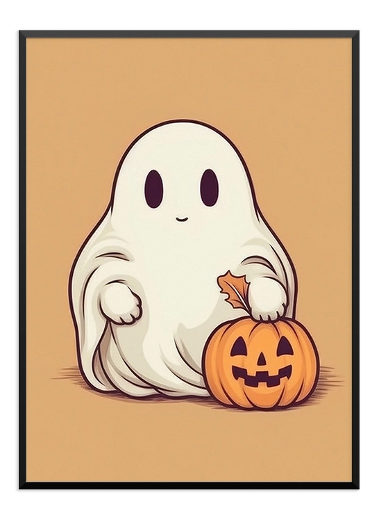 Halloween Spirit Pumpkin Poster - Wallpicture