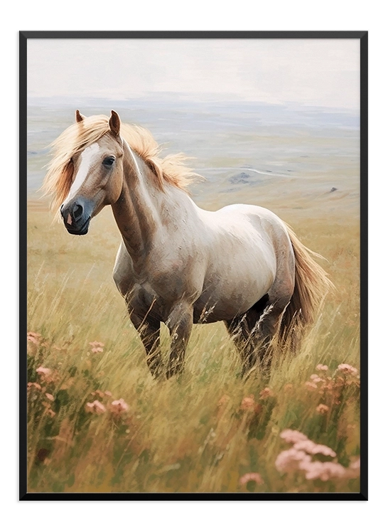 Horse Grazing Poster - Wallpicture