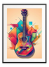 Illustrated Guitar Poster - Wallpicture