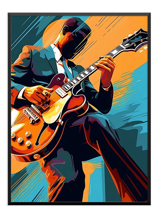 Jazz Guitar Poster - Wallpicture