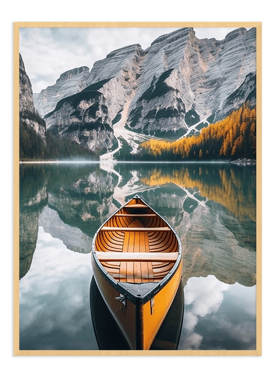 Kayaking in the Fjords - Wallpicture