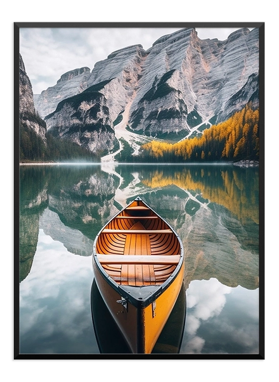 Kayaking in the Fjords Poster - Wallpicture