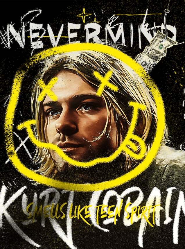 Kurt Cobain Pop Art - Wallpicture