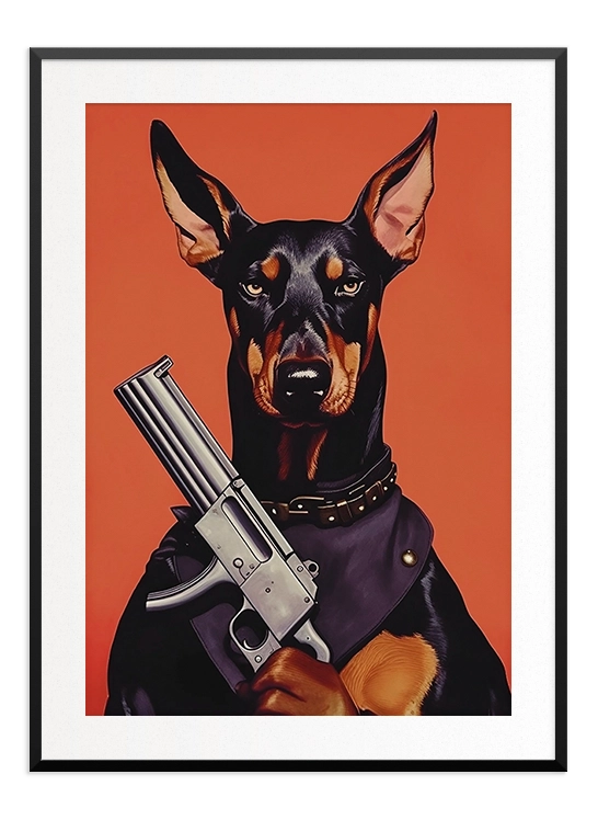 Loaded Dobermann Poster - Wallpicture