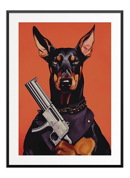 Loaded Dobermann Poster - Wallpicture