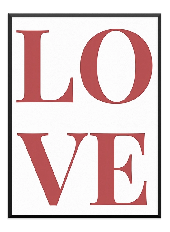 Love Text Poster - Wallpicture