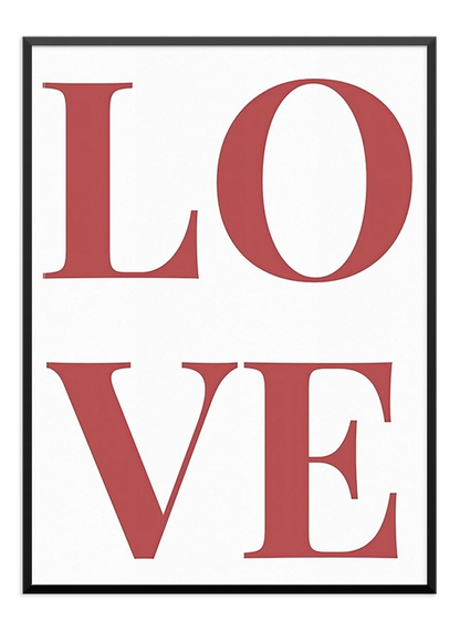 Love Text Poster - Wallpicture