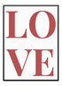 Love Text Poster - Wallpicture