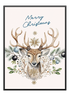 Merry Xmas Deer Poster - Wallpicture