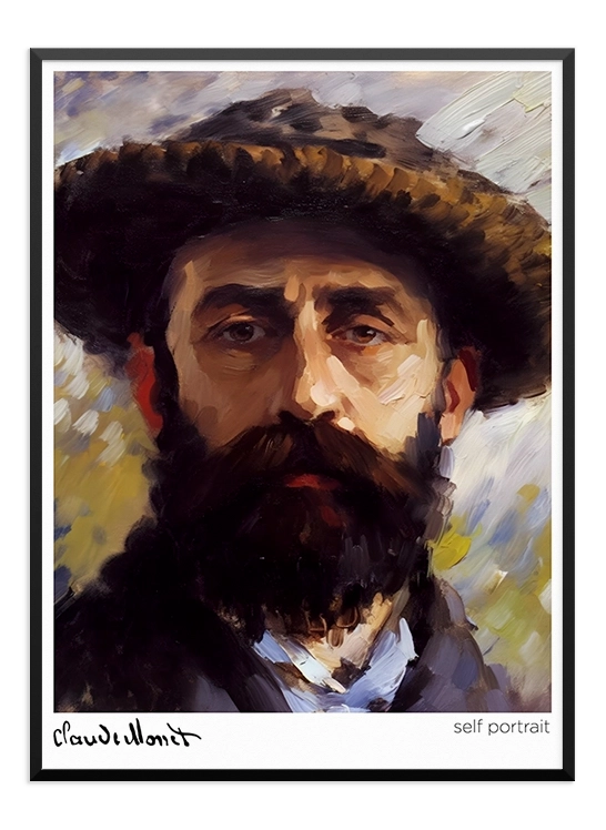 Monet - Self Portrait Poster - Wallpicture