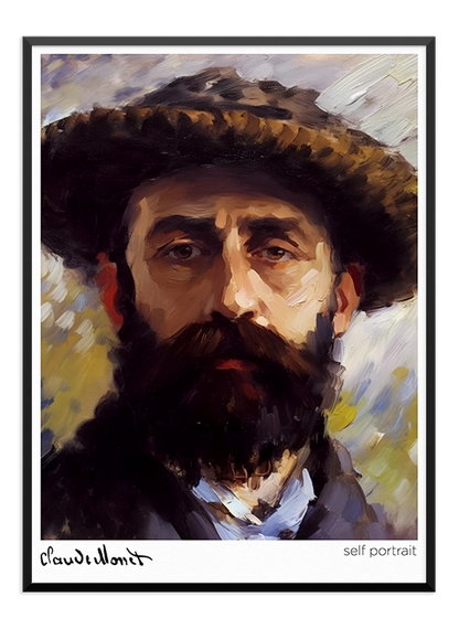 Monet - Self Portrait Poster - Wallpicture