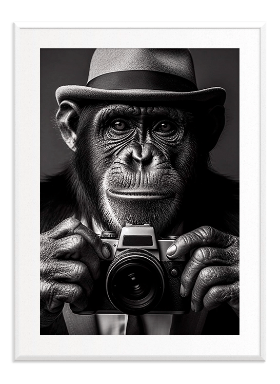 Monkey Photographer - Wallpicture