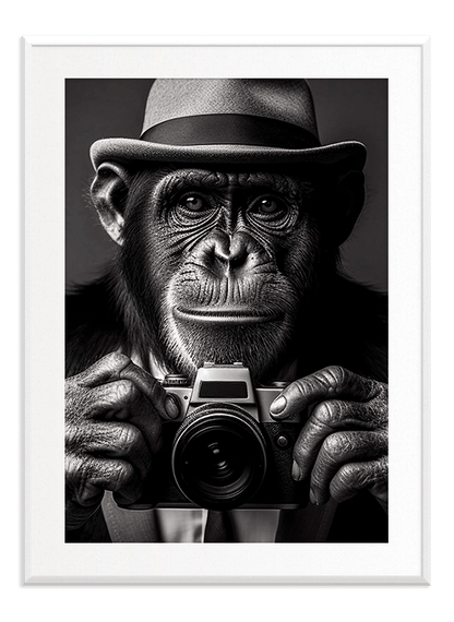 Monkey Photographer - Wallpicture