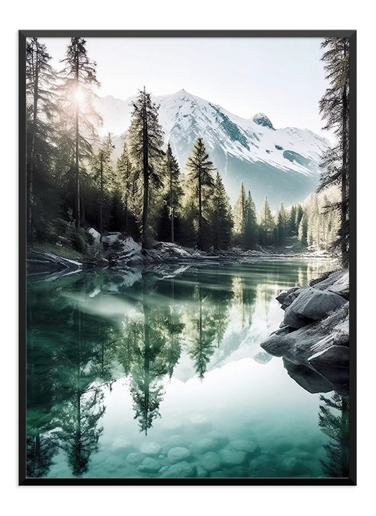 Morning Lake View Poster - Wallpicture