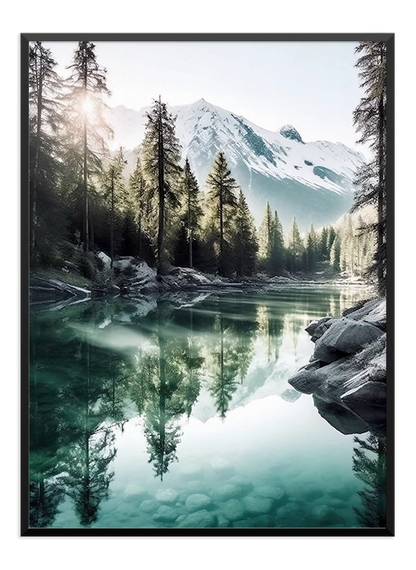 Morning Lake View Poster - Wallpicture